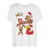 Love Monkey Weihnachtsbeleuchtung, LED, lustige Weihnachtsmannmütze, Weihnachten T-Shirt