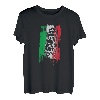 Schiefer Turm von Pisa Motiv Italien Flagge Bella Italia T-Shirt