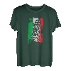 Schiefer Turm von Pisa Motiv Italien Flagge Bella Italia T-Shirt