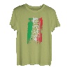 Schiefer Turm von Pisa Motiv Italien Flagge Bella Italia T-Shirt