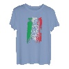 Schiefer Turm von Pisa Motiv Italien Flagge Bella Italia T-Shirt