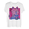 Bi Pride Cat LGBT Bisexuelle Flagge Niedliche Kawaii Katzen T-Shirt T-Shirt
