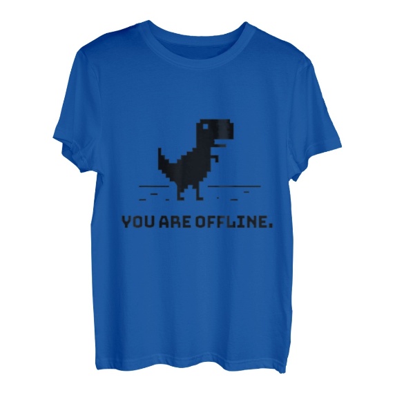 You Are Offline T-Rex [Dino Run] Pixel Art Dinosaur Game Sweatshirt