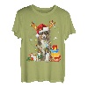Aussie Australian Shepherd Rentier Weihnachten Christmas T-Shirt