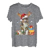 Aussie Australian Shepherd Rentier Weihnachten Christmas T-Shirt