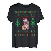 Retro Lustiger Mops Weihnachten T-Shirt