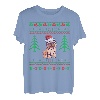 Retro Lustiger Mops Weihnachten T-Shirt