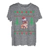 Retro Lustiger Mops Weihnachten T-Shirt