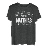 Herren Matthias Personalisiertes Vornamen Outfit Namengeschenk T-Shirt