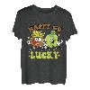 Retro St. Patrick's Day Happy Go Lucky Pot Of Gold Clover T-Shirt