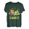 Retro St. Patrick's Day Happy Go Lucky Pot Of Gold Clover T-Shirt