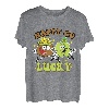 Retro St. Patrick's Day Happy Go Lucky Pot Of Gold Clover T-Shirt