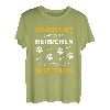 Herren Vorsicht vor dem Herrchen der Hund Ist Harmlos Hunde Sprüche T-Shirt
