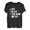 Essen Sie Schlaf Sim Race Wiederholen Sim Racer T-Shirt