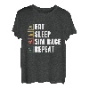 Essen Sie Schlaf Sim Race Wiederholen Sim Racer T-Shirt