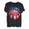 USA Flag Damenlippen 4. Juli American - Independence Day T T-Shirt