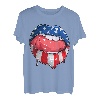 USA Flag Damenlippen 4. Juli American - Independence Day T T-Shirt