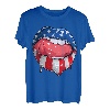 USA Flag Damenlippen 4. Juli American - Independence Day T T-Shirt
