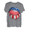 USA Flag Damenlippen 4. Juli American - Independence Day T T-Shirt