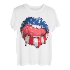 USA Flag Damenlippen 4. Juli American - Independence Day T T-Shirt