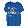 70 Jahre alte Legende seit Dezember 1952 70. Geburtstag T-Shirt