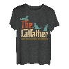 Retro The Catfather Funny Cat Lovers Cat Dad Vatertag T-Shirt