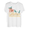 Retro The Catfather Funny Cat Lovers Cat Dad Vatertag T-Shirt
