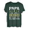 Herren Papa von zwei Kindern lustiges Vater Geschenk T-Shirt