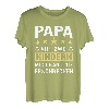 Herren Papa von zwei Kindern lustiges Vater Geschenk T-Shirt