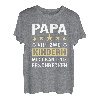 Herren Papa von zwei Kindern lustiges Vater Geschenk T-Shirt