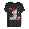 Westie Rentier Weihnachten Hunde West Highland Terrier T-Shirt