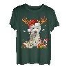 Westie Rentier Weihnachten Hunde West Highland Terrier T-Shirt