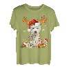 Westie Rentier Weihnachten Hunde West Highland Terrier T-Shirt