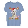 Westie Rentier Weihnachten Hunde West Highland Terrier T-Shirt