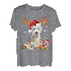 Westie Rentier Weihnachten Hunde West Highland Terrier T-Shirt