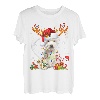 Westie Rentier Weihnachten Hunde West Highland Terrier T-Shirt
