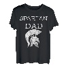Herren Spartan Dad Spartaner Vater Gladiatoren Helm Spartacus Papa T-Shirt