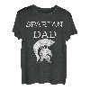Herren Spartan Dad Spartaner Vater Gladiatoren Helm Spartacus Papa T-Shirt