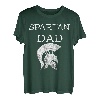 Herren Spartan Dad Spartaner Vater Gladiatoren Helm Spartacus Papa T-Shirt