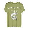 Herren Spartan Dad Spartaner Vater Gladiatoren Helm Spartacus Papa T-Shirt