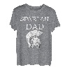 Herren Spartan Dad Spartaner Vater Gladiatoren Helm Spartacus Papa T-Shirt