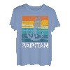 Herren Papitän Mit Vintage und Retro Anker T-Shirt