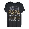 Herren Ich habe zwei Titel Papa und Stiefvater Stiefpapa Bonuspapa T-Shirt