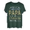 Herren Ich habe zwei Titel Papa und Stiefvater Stiefpapa Bonuspapa T-Shirt