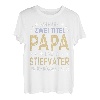 Herren Ich habe zwei Titel Papa und Stiefvater Stiefpapa Bonuspapa T-Shirt
