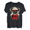 Valentinstag Hundebesitzer Welpe Mama Papa Mops I Wuff You T-Shirt