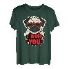 Valentinstag Hundebesitzer Welpe Mama Papa Mops I Wuff You T-Shirt
