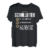 Schulleiter Geschenk Lustiges Schule Lehrer Kollegium Shirt