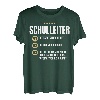 Schulleiter Geschenk Lustiges Schule Lehrer Kollegium Shirt