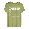 Schulleiter Geschenk Lustiges Schule Lehrer Kollegium Shirt